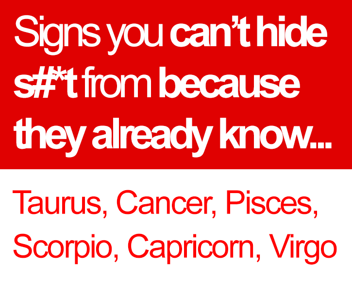 zodiac you cant