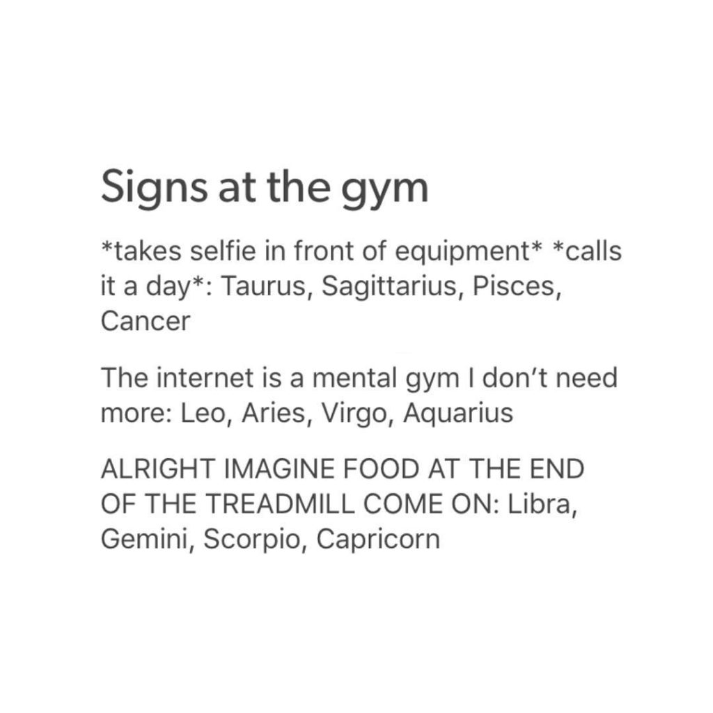 Signs at the Gym