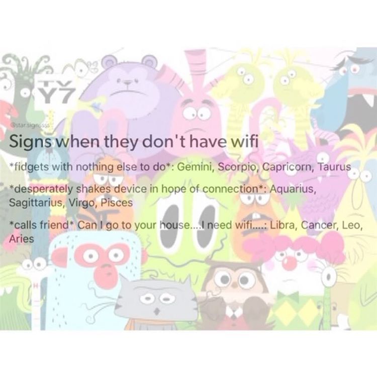 Signs when they don't have Wifi