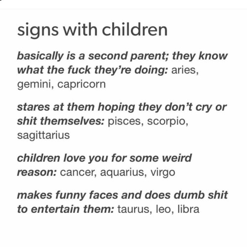 signs with a children